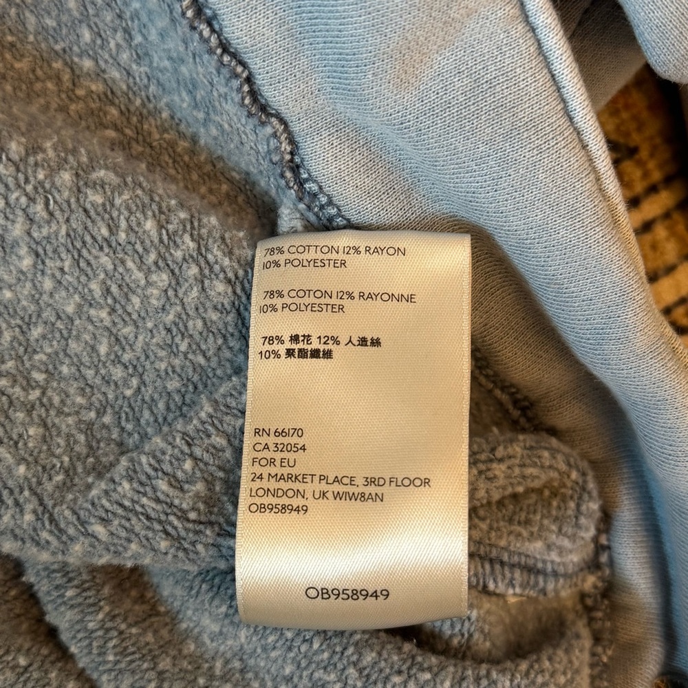 Free People Dreamers Cropped Distressed Jacket Washed Blue Women’s Size Small - Picture 12 of 15